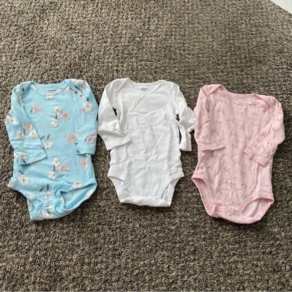 9 month long sleeve onesie bundle